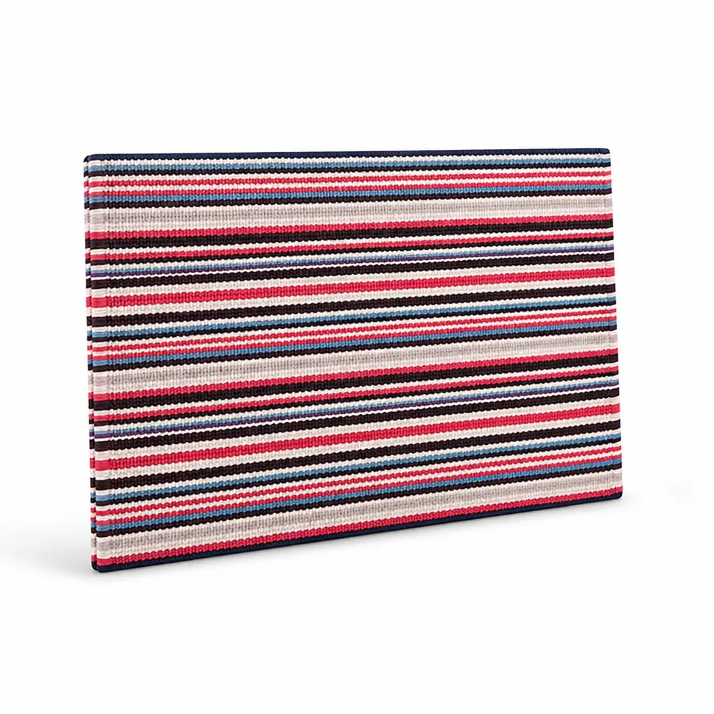 Runner Rug Striped Cotton Blend Anti-Slip