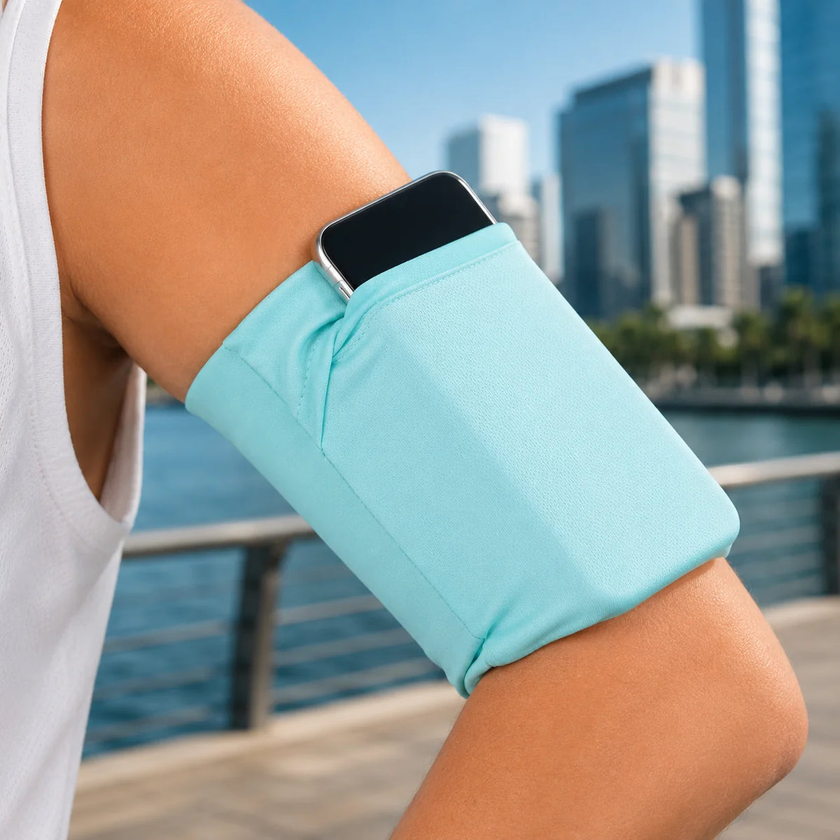 Running Phone Armband Touchscreen-Friendly Adjustable No-Slip Strap