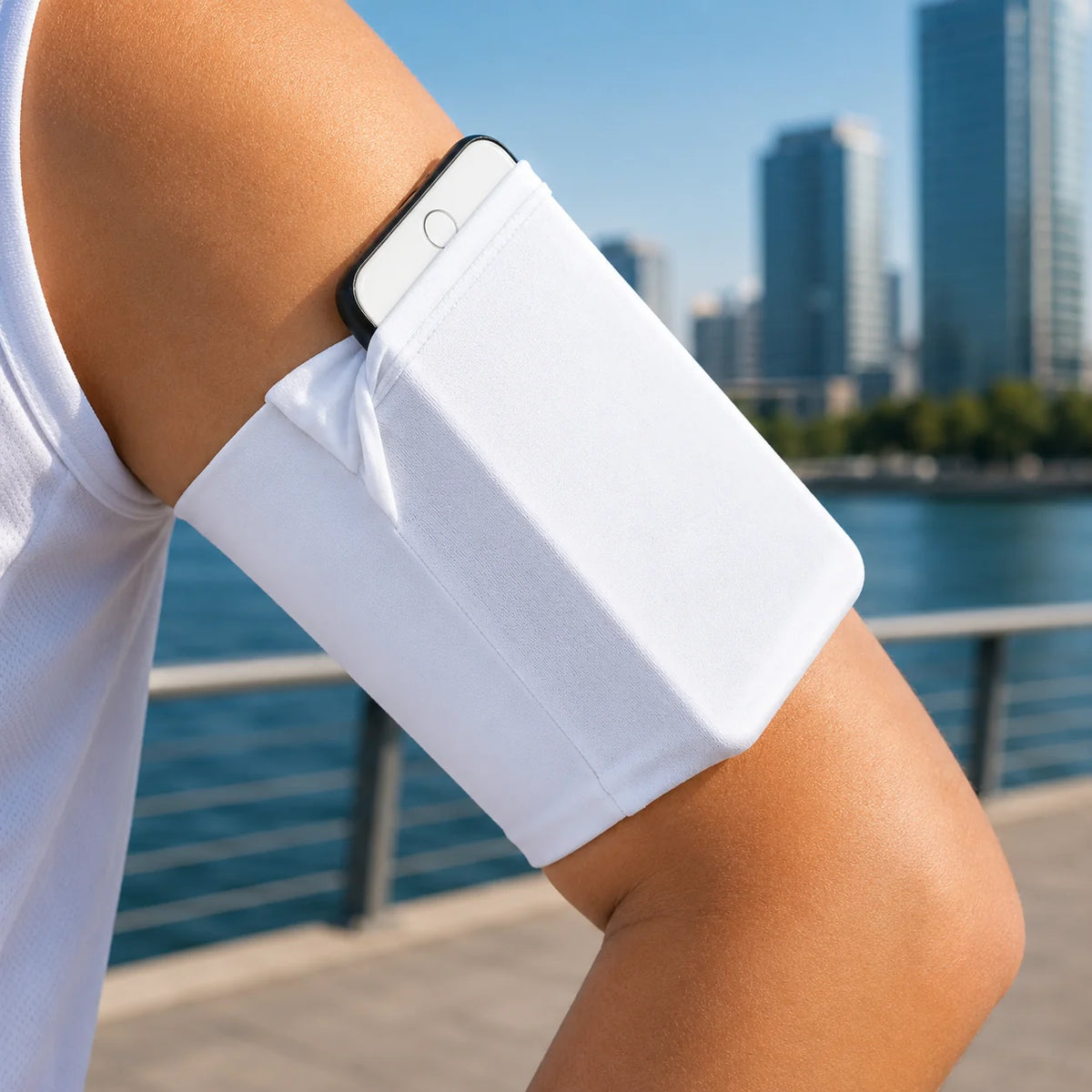 Running Phone Armband Touchscreen-Friendly Adjustable No-Slip Strap