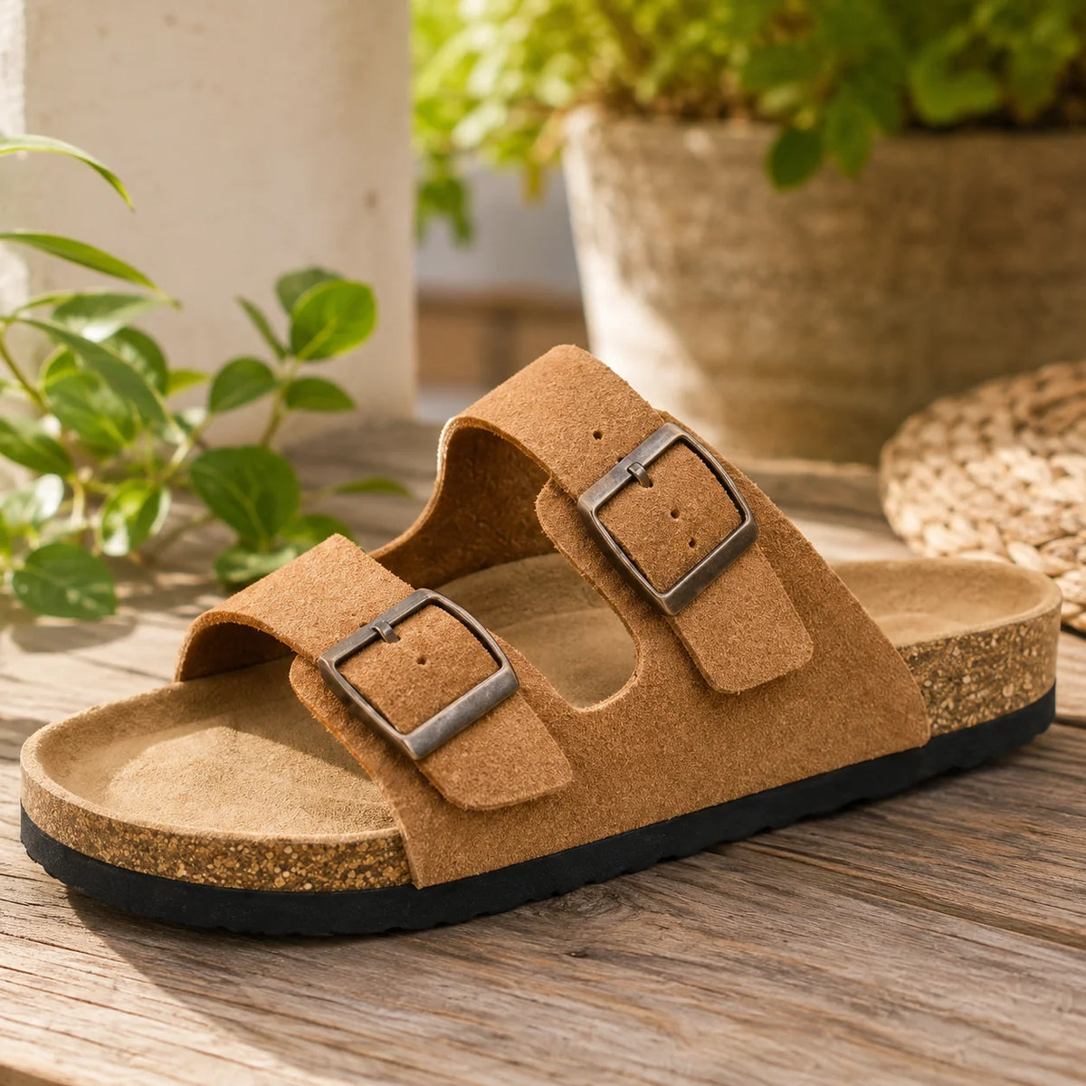 Sandal Two Strap Adjustable Dual Buckle Molded EVA