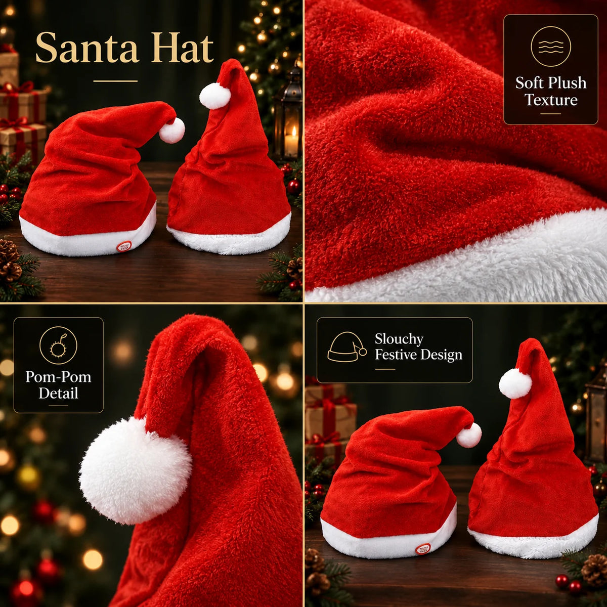 Santa Hat Animated Singing & Dancing