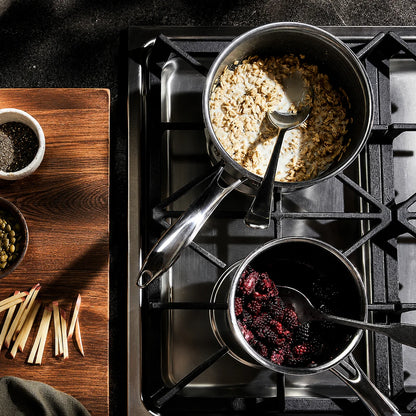 Saucepan 1 Quart Tri-Ply Stainless Steel Hybrid Non-Stick