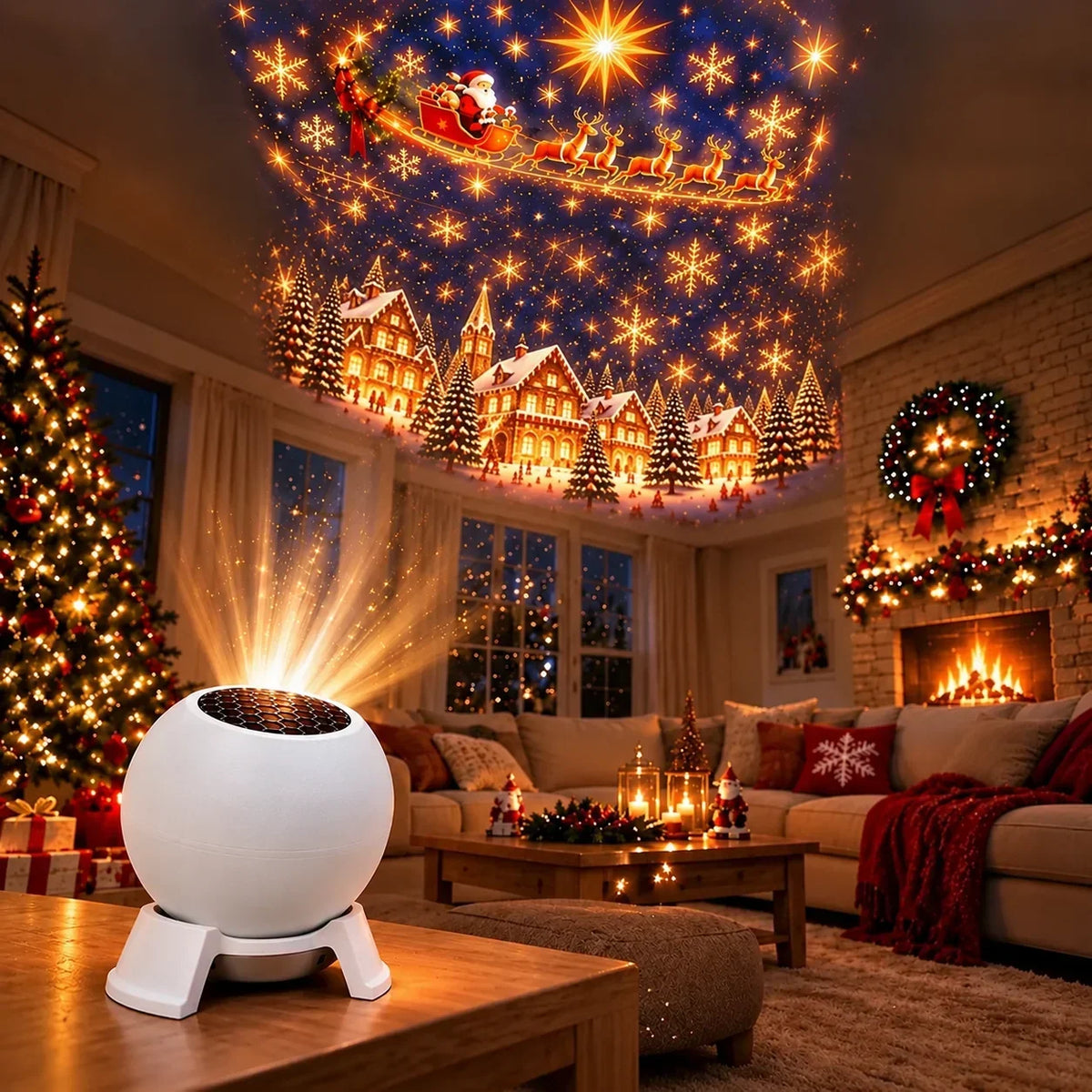 Scene Projector USB-Powered Compact Holiday Light