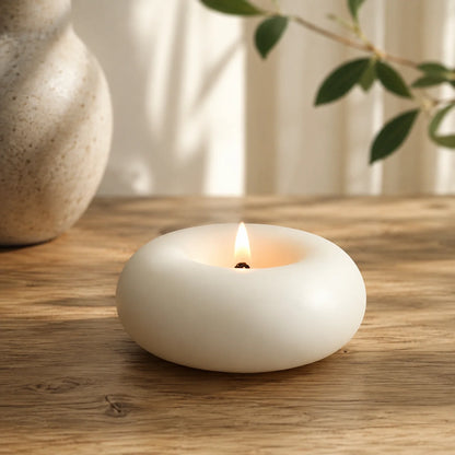 Scented Candle Donut Shape Smokeless Soy Wax