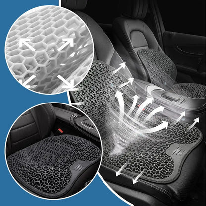 Seat Cushion Ergonomic Gel Honeycomb Machine Washable Cover