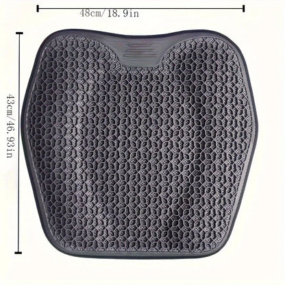Seat Cushion Ergonomic Gel Honeycomb Machine Washable Cover