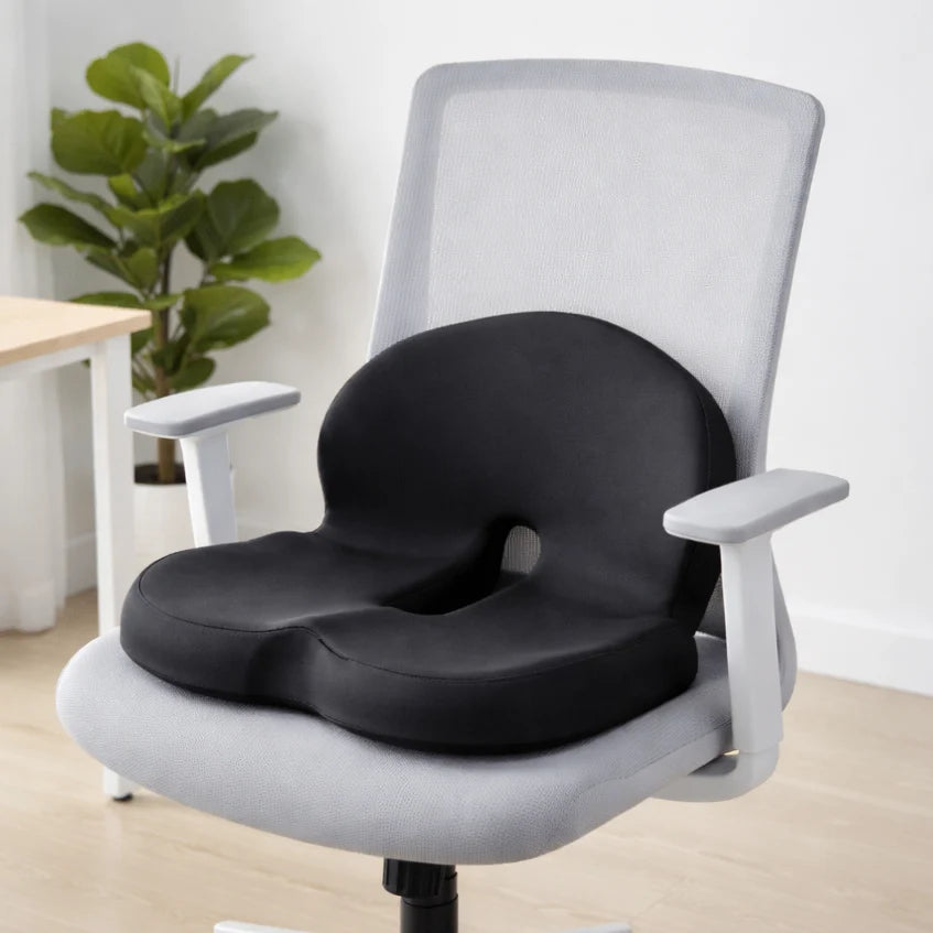 Seat Cushion Ergonomic Memory Foam Non-Slip Bottom