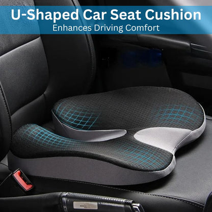 Seat Cushion U-Shaped Slow-Rebound Memory Foam Non-Slip Washable Cover