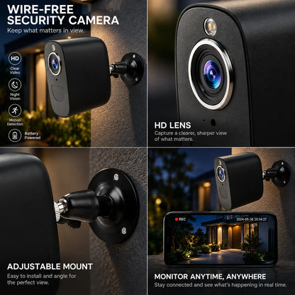 Security Camera 4G LTE Long Battery & Night Vision