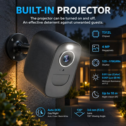 Security Camera 4G LTE Long Battery & Night Vision