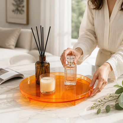 Serving Tray Food-Safe Acrylic Modern Retro Scratch-Resistant