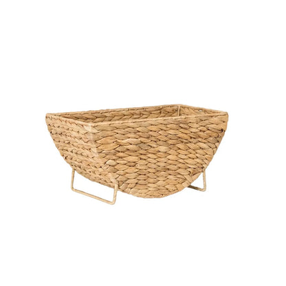Serving Tray Handwoven Natural Fiber Sturdy Handles