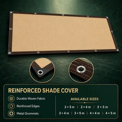 Shade Cloth 90% UV Protection HDPE Mesh Reinforced Eyelets