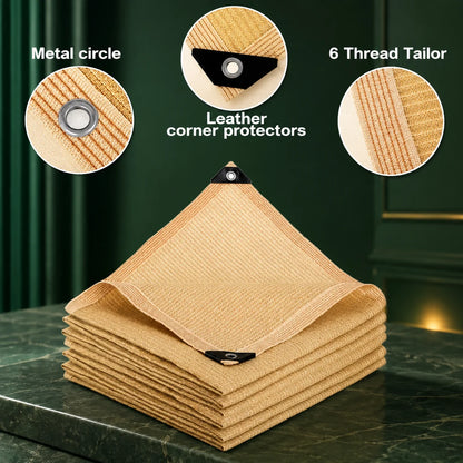 Shade Cloth 90% UV Protection HDPE Mesh Reinforced Eyelets