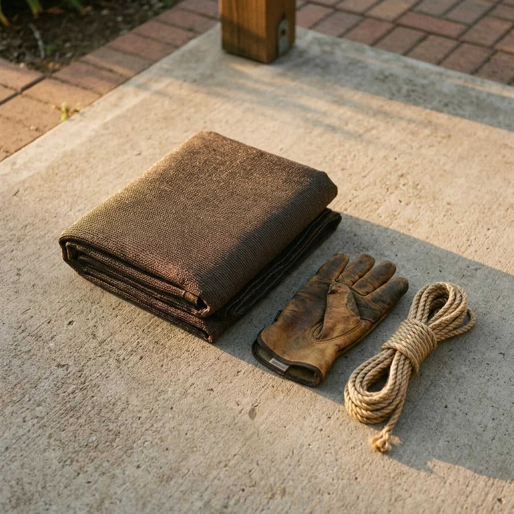Shade Cloth UV-Stabilized Knitted HDPE Reinforced Grommets