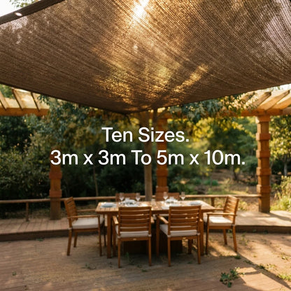 Shade Cloth UV-Stabilized Knitted HDPE Reinforced Grommets