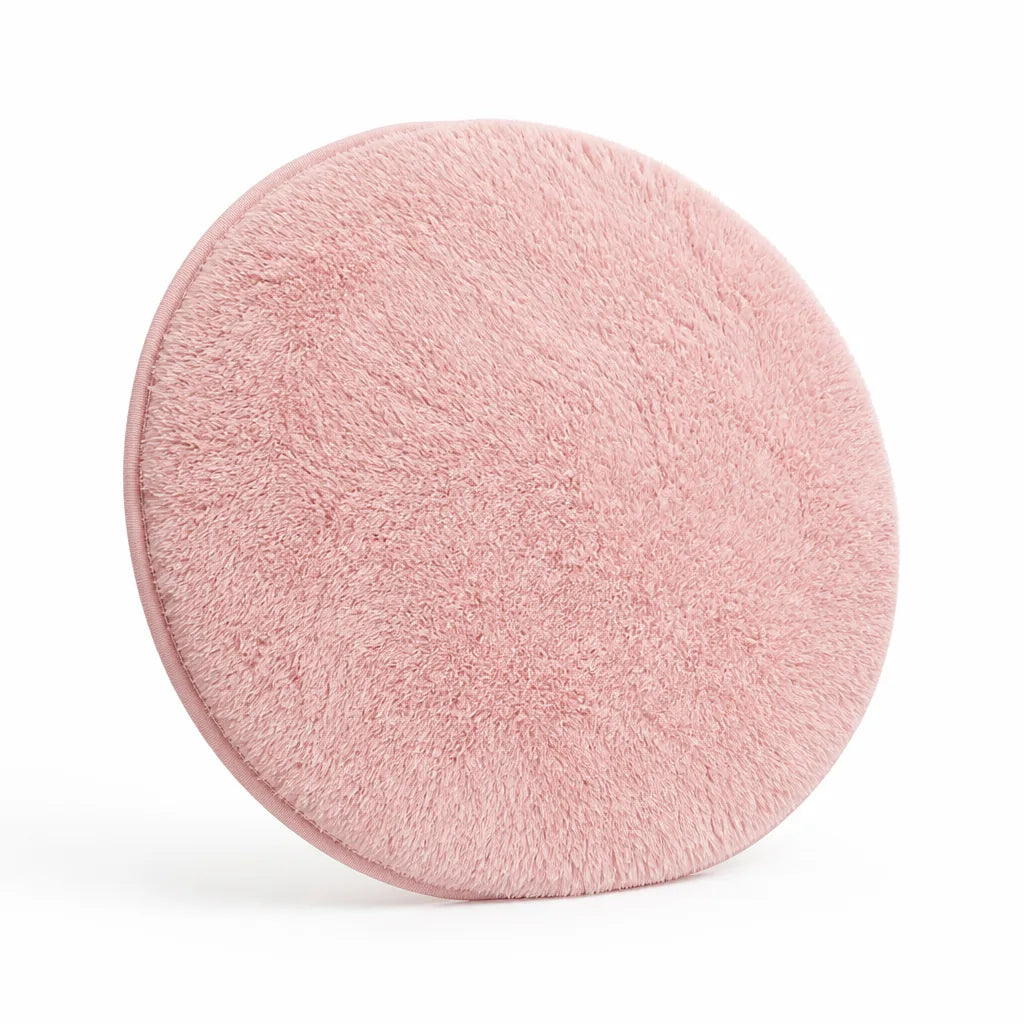 Shaggy Fluffy Polyester Rug with Non-Slip Backing (Machine-Washable)