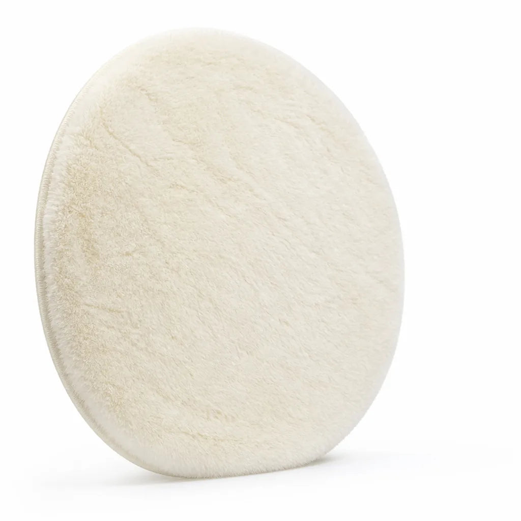 Shaggy Fluffy Polyester Rug with Non-Slip Backing (Machine-Washable)