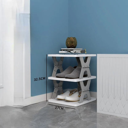 Shoe Rack Foldable Stackable Space-Saving