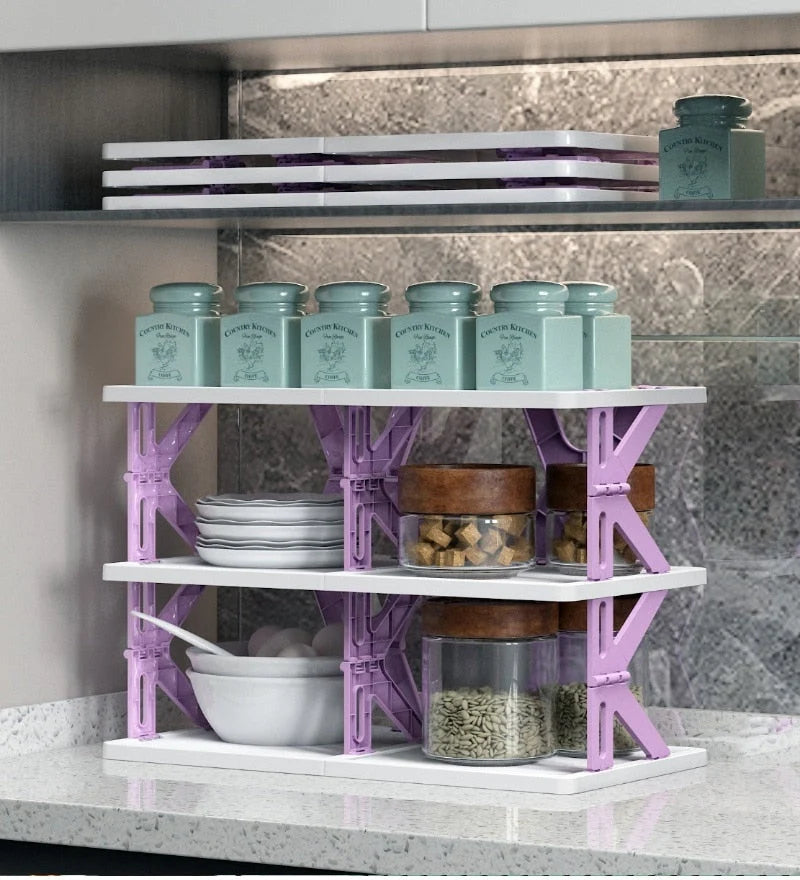 Shoe Rack Foldable Stackable Space-Saving