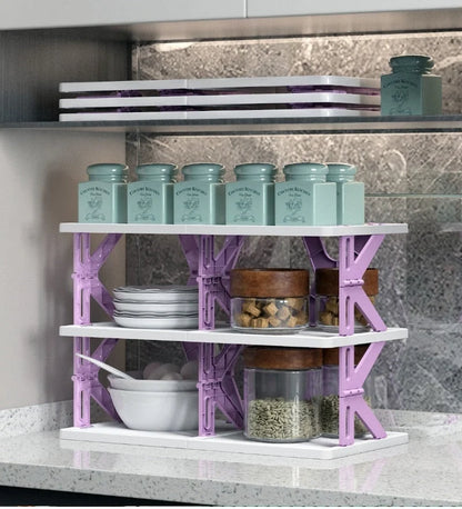 Shoe Rack Foldable Stackable Space-Saving