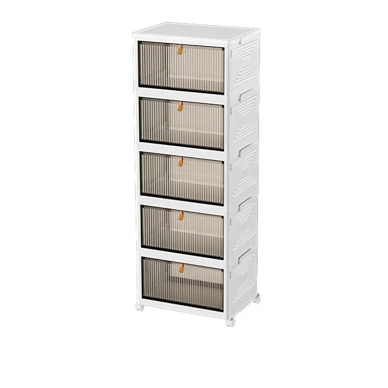 Shoe Rack Transparent Adjustable Compartments