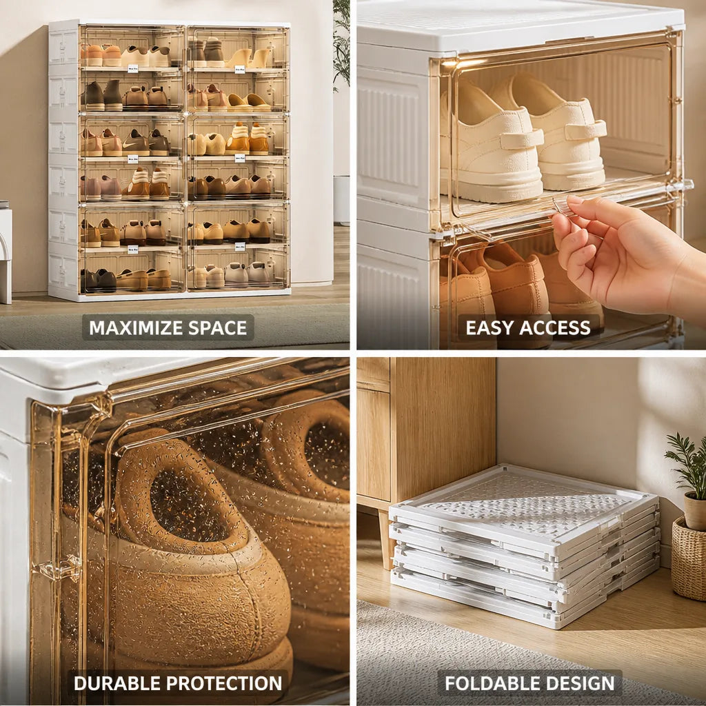 Shoe Stacker Transparent Tiers & Space-Saving