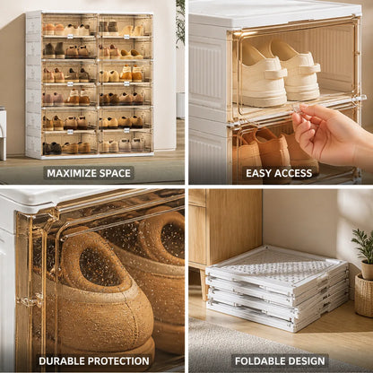 Shoe Stacker Transparent Tiers & Space-Saving