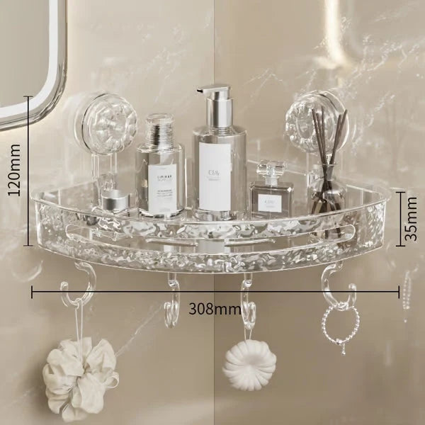 Shower Caddy Suction Cup No-Drill Space-Saving