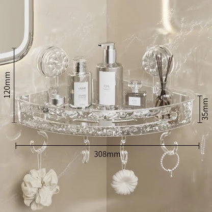 Shower Caddy Suction Cup No-Drill Space-Saving