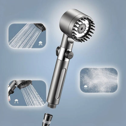 Shower Head Three Spray Settings Replaceable Filter