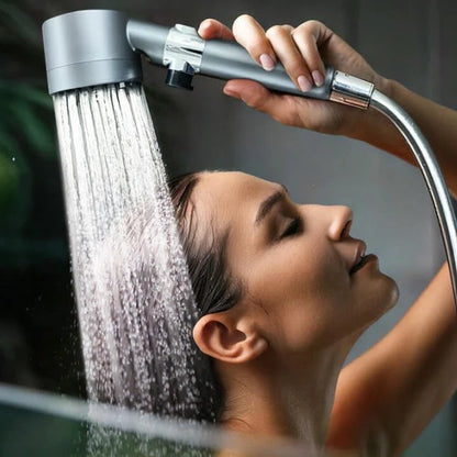 Shower Head Three Spray Settings Replaceable Filter