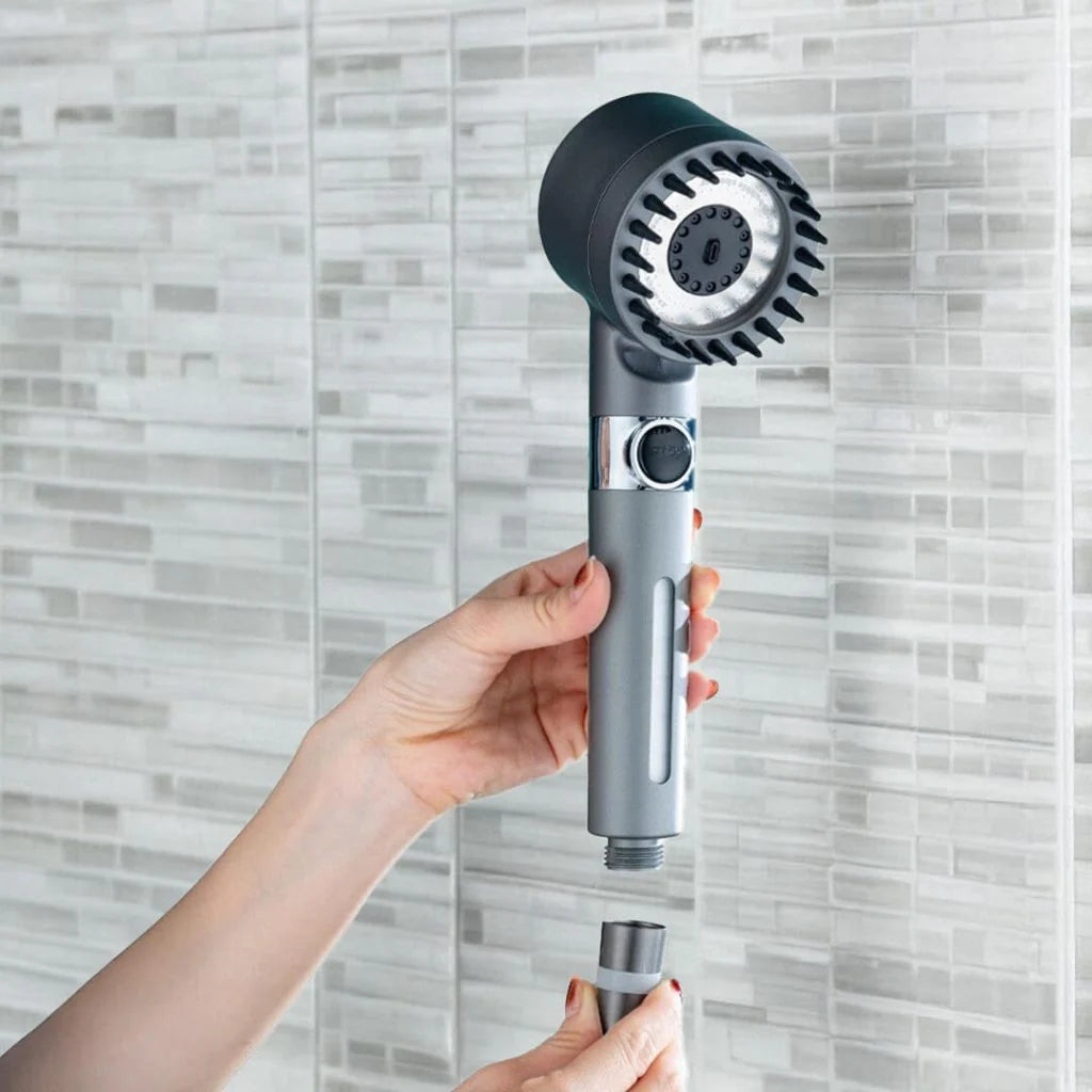 Shower Head Three Spray Settings Replaceable Filter