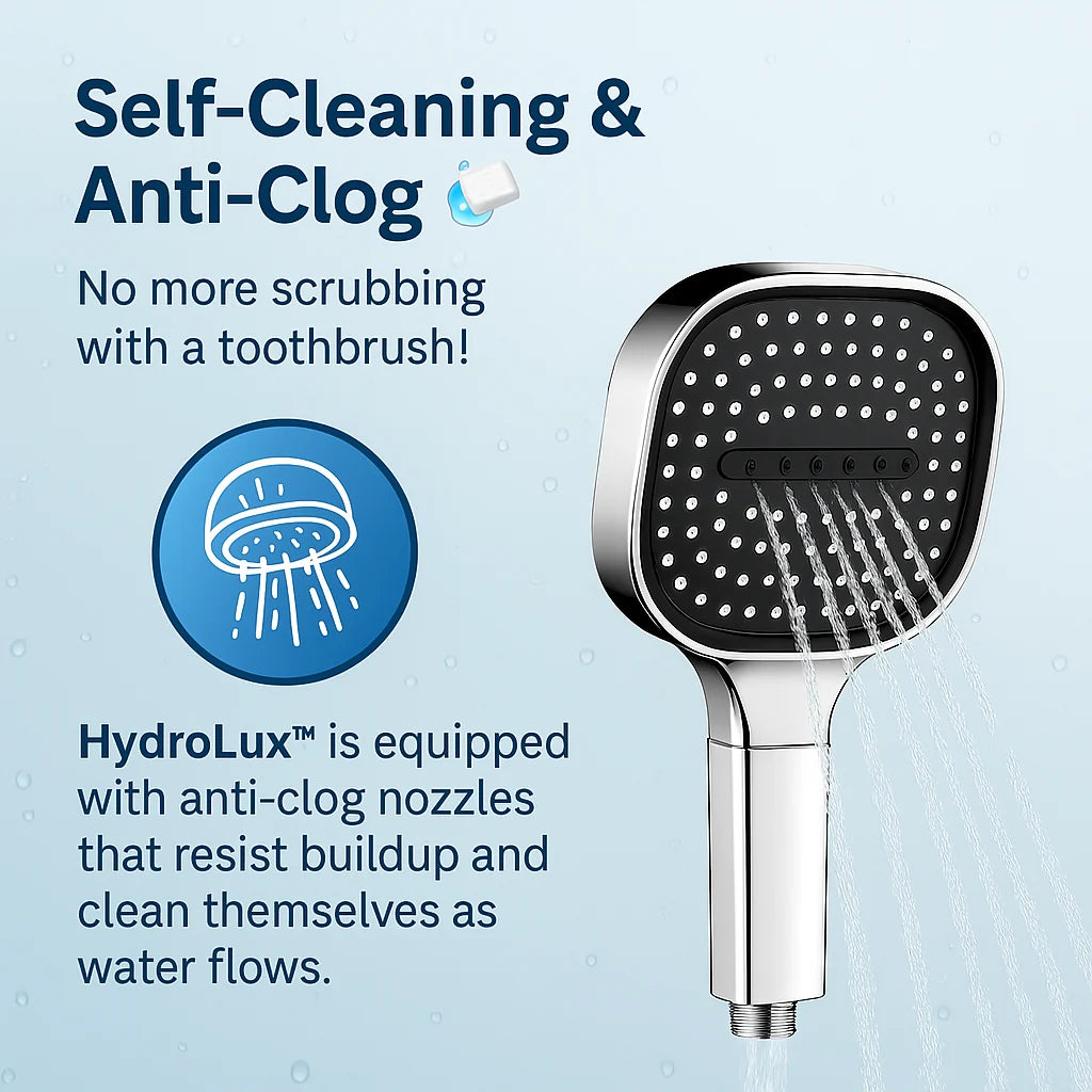Shower Head Turbo Boost Built-In Filter Multiple Spray Modes