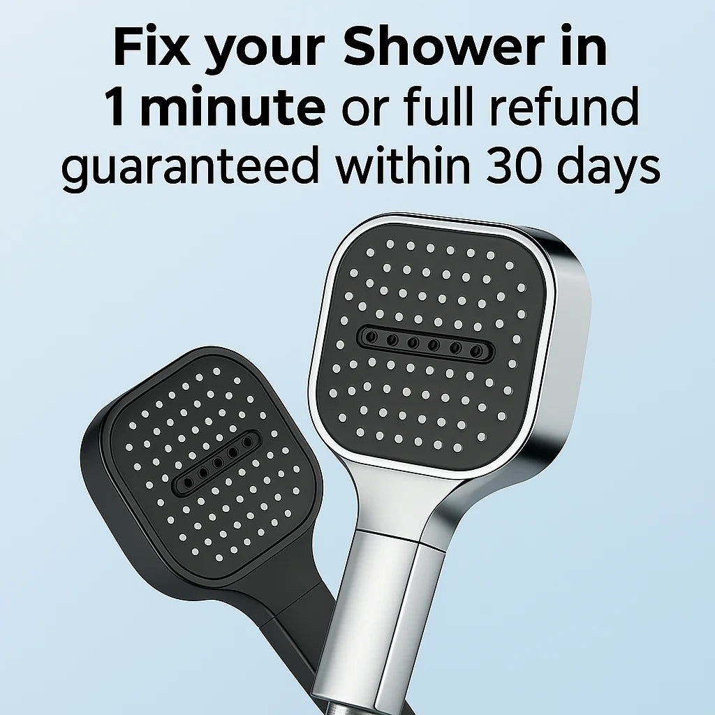 Shower Head Turbo Boost Built-In Filter Multiple Spray Modes