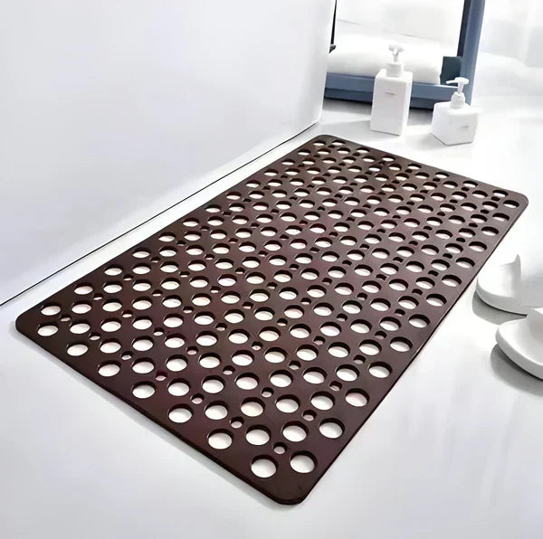 Shower Mat Textured Non-Slip Suction Backing & Drainage