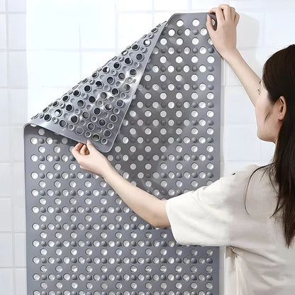 Shower Mat Textured Non-Slip Suction Backing & Drainage
