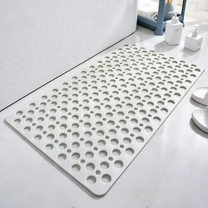 Shower Mat Textured Non-Slip Suction Backing & Drainage