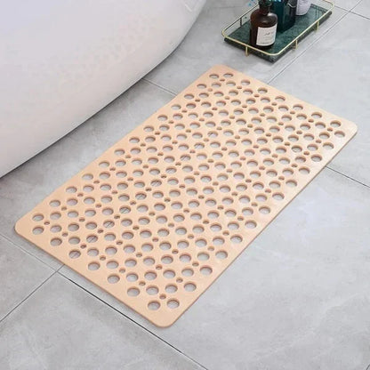 Shower Mat Textured Non-Slip Suction Backing & Drainage