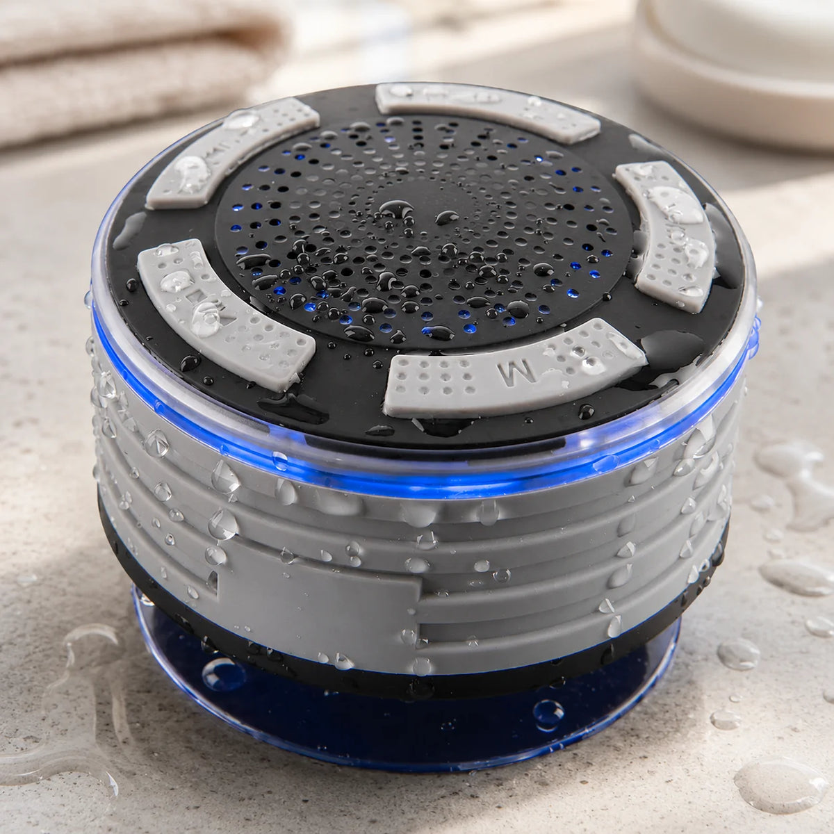 Shower Speaker Twin 5-Watt Bluetooth IP67 Suction Mount
