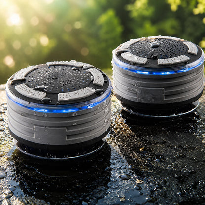 Shower Speaker Twin 5-Watt Bluetooth IP67 Suction Mount