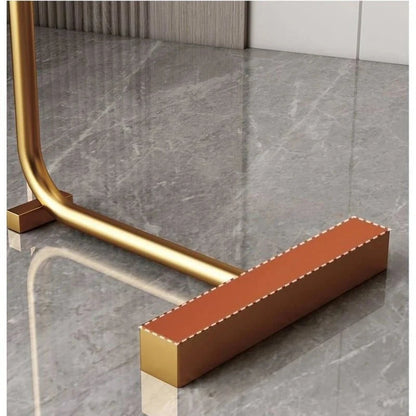Side Table C-Shaped MDF Tabletop Steel Frame