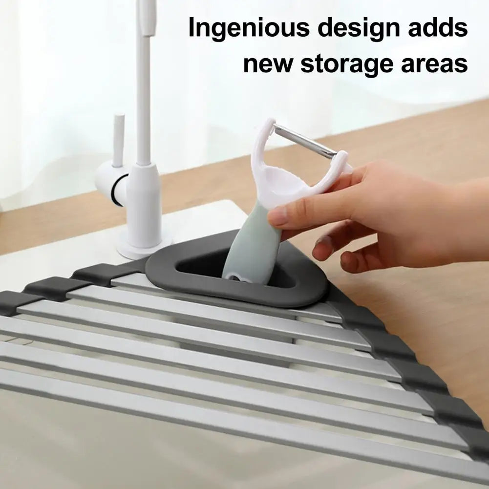 Sink Corner Storage Rack Triangular Non-Slip Quick-Dry Ventilation