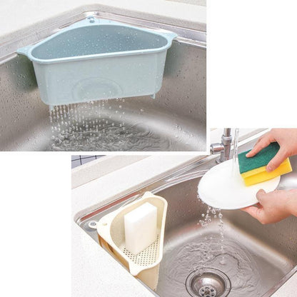 Sink Drain Basket Suction Cup Mount Fast-Draining Base