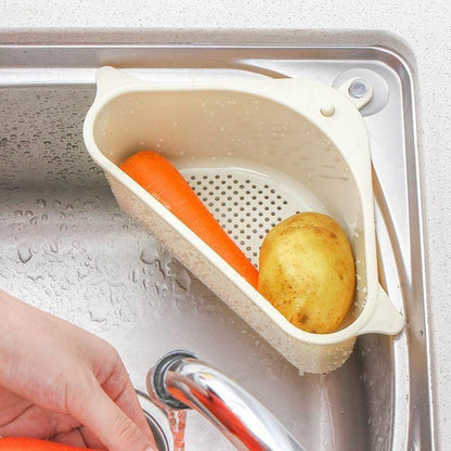 Sink Drain Basket Suction Cup Mount Fast-Draining Base