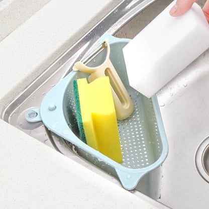 Sink Drain Basket Suction Cup Mount Fast-Draining Base