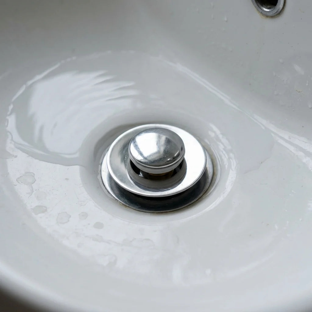 Sink Stopper Push To Open Brass Core