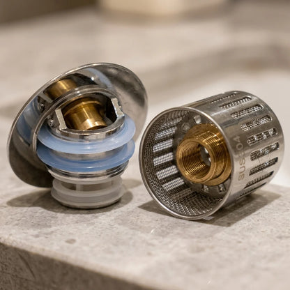 Sink Stopper Push To Open Brass Core