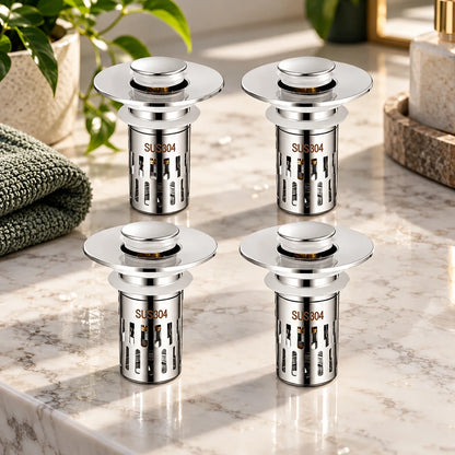 Sink Stopper Push To Open Brass Core