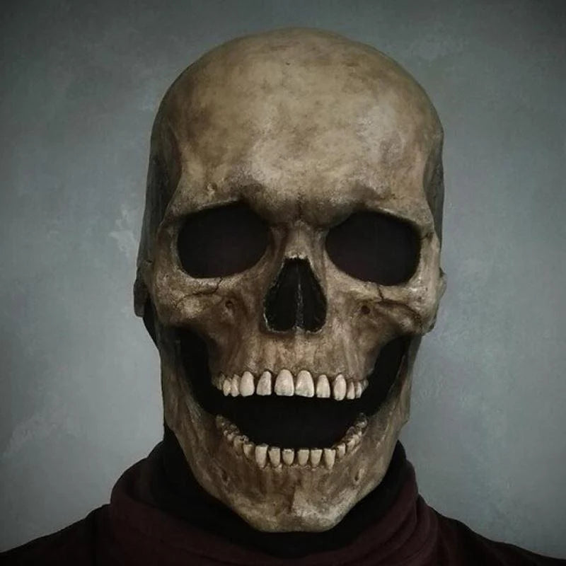 Skeleton Mask Realistic Latex & Silicone Adult Fit